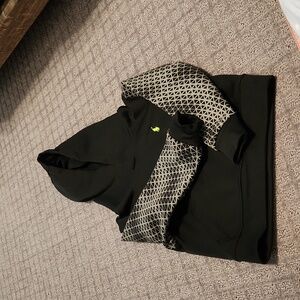 Black Toddler polo hoodie